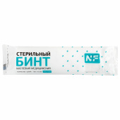 Бинт марлевый стерильный 14 см х 7 м, плотность 32(±2) г/м2, индивидуальная упаковка, NF за 39 ₽. Бинты медицинские.  Доставка по РФ. Без переплат!