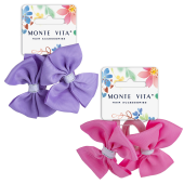 Резинки для волос НАБОР 2 шт., 8х3,5 см, с бантиком АССОРТИ, MONTE VITA (МОНТЕ ВИТА), 457109 за 83 ₽. Резинки для волос.  Доставка по РФ. Без переплат!
