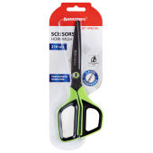 Ножницы BRAUBERG "JET Special", салатовые, 210 мм, 3-сторонняя заточка, тефлоновое покрытие, 238852 за 318 ₽. Ножницы универсальные.  Доставка по РФ. Без переплат!