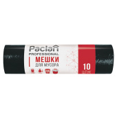 Мешки для мусора 240 л, черные, в рулоне 10 шт., ПВД, 30 мкм, 112х140 см, PACLAN "Professional", 1338717 за 439 ₽. Мешки для мусора универсальные.  Доставка по РФ. Без переплат!