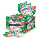 Жевательная резинка MENTOS (Ментос) "Pure White" со вкусом арбуза, 100 мини-упаковок по 2 г за 9 ₽. Жевательные резинки.  Доставка по РФ. Без переплат!