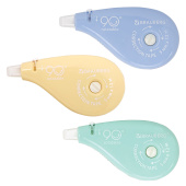 Корректирующая лента BRAUBERG PASTEL 5 мм х 12 м, вращающийся наконечник 90°, ВЫГОДНАЯ УПАКОВКА 3 штуки в блистере,механизм перемотки,272489 за 266 ₽. Корректирующие ленты.  Доставка по РФ. Без переплат!