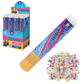 Хлопушка пневматическая 30 см "Party Mix", фольга, конфетти, ассорти, ЗОЛОТАЯ СКАЗКА, 592465 за 108 ₽. Хлопушки.  Доставка по РФ. Без переплат!