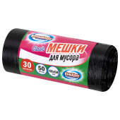 Мешки для мусора 30 л, черные, в рулоне 50 штук, ПНД 8 мкм, 48x58 см, серия "Classic", BOOMHOUSE (БУМХАУС), 702653 за 109 ₽. Мешки для мусора универсальные.  Доставка по РФ. Без переплат!