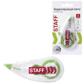 Корректирующая лента STAFF College, 5 мм х 6 м, корпус прозрачный, блистер, 226807 за 53 ₽. Корректирующие ленты.  Доставка по РФ. Без переплат!