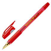 Ручка шариковая BRAUBERG BP-GT GLD RED, КРАСНАЯ, корпус тонированный, пишущий узел 0,7 мм, линия письма 0,35 мм, 144506 за 38 ₽. Ручки шариковые неавтоматические.  Доставка по РФ. Без переплат!