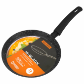 Сковорода блинная 22 см антипригарное покрытие, soft-touch ручка, SCOVO "Hi-Black", HB-039 за 926 ₽. Сковороды, ВОКи, сотейники.  Доставка по РФ. Без переплат!