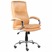 Кресло офисное BRABIX PREMIUM "Cuba EX-542", экокожа, бежевое, 532551 за 22 136 ₽. Кресла для руководителей.  Доставка по РФ. Без переплат!