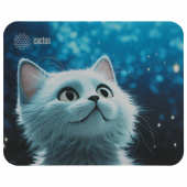 Коврик для мыши CACTUS "White Cat", 220x180x2 мм, CS-MP-P06XS за 196 ₽. Коврики для мыши.  Доставка по РФ. Без переплат!