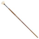 Кисть художественная профессиональная BRAUBERG ART CLASSIC, щетина, веерная, № 4, длинная ручка, 200743 за 142 ₽. Кисти художественные из натурального волоса.  Доставка по РФ. Без переплат!