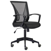 Кресло BRABIX "Wings MG-309", пластик черный, сетка, черное, 532015 за 8 020 ₽. Кресла для персонала. Доставка по РФ. Без переплат!