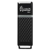 Флеш-диск 64 GB SMARTBUY Quartz USB 2.0, черный, SB64GBQZ-K за 677 ₽. Флеш-диски USB.  Доставка по РФ. Без переплат!