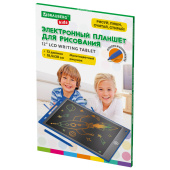 Электронный планшет для рисования диагональ 12 дюймов, 18,5х28 см, ЦВЕТНОЙ, BRAUBERG KIDS, 665303 за 306 ₽. Игрушки электронные.  Доставка по РФ. Без переплат!