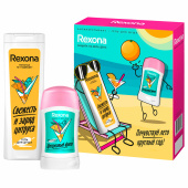 Подарочный набор REXONA: антиперспирант-карандаш "Цитрусовый фреш" 40 мл + Гель для душа "Свежесть и заряд цитруса" 200 мл за 470 ₽. Подарочные наборы.  Доставка по РФ. Без переплат!