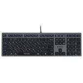 Клавиатура проводная A4TECH Fstyler FX50, USB, 109 кнопок, серая, 1624628 за 3&nbsp;717 ₽. Клавиатуры проводные.  Доставка по РФ. Без переплат!