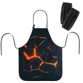 Фартук с нарукавниками для уроков труда ЮНЛАНДИЯ, регулировка по росту, 46х54 см, "Volcano split", 273632 за 301 ₽. Фартуки для уроков труда.  Доставка по РФ. Без переплат!