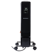 Обогреватель масляный BRASSON (БРАССОН) BOR-7 TOUCH, 7 секций, 1500 Вт, 3 режима, сенсор, пульт ДУ, черный, 457777 за 7&nbsp;143 ₽. Масляные обогреватели.  Доставка по РФ. Без переплат!