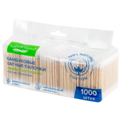 Ватные палочки КОМПЛЕКТ 5х200 шт., бамбуковый стик, 100% хлопок, зип-лок, ЗОЛОТОЙ ИДЕАЛ, 116561 за 200 ₽. Ватные палочки и диски.  Доставка по РФ. Без переплат!