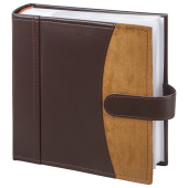 Фотоальбом BRAUBERG на 200 фото 10х15 см, под гладкую кожу, бумажные страницы, застежка, темно-коричневый, 390479 за 1&nbsp;047 ₽. Фотоальбомы.  Доставка по РФ. Без переплат!