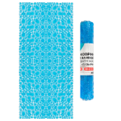 Коврик для ванны противоскользящий 88х40 см, "Пузыри", прозрачно-голубой, ПВХ, присоски, PRIMILA (ПРИМИЛА), 700365 за 399 ₽. Коврики для ванной комнаты.  Доставка по РФ. Без переплат!