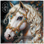 Календарь настенный перекидной 2026 г., BRAUBERG, 12 листов, 21,4х21,4 см, МИНИ, "Волшебная лошадь", 116940 за 117 ₽. Календари настенные.  Доставка по РФ. Без переплат!