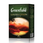 Чай листовой GREENFIELD "Golden Ceylon ОРА" черный цейлонский крупнолистовой 100 г, 0351 за 187 ₽. Чай листовой. Доставка по РФ. Без переплат!