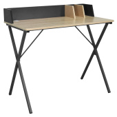 Стол на металлокаркасе BRABIX "LOFT CD-007", 800х500х840 мм, органайзер, комбинированный, 641227 за 5 892 ₽. Столы компьютерные на металлокаркасе "Loft".  Доставка по РФ. Без переплат!