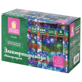 Электрогирлянда-занавес комнатная "Штора" 2х2 м, 304 LED, мультицветная, 220 V, контроллер, ЗОЛОТАЯ СКАЗКА, 591105 за 1 249 ₽. Электрогирлянды и световые фигуры.  Доставка по РФ. Без переплат!