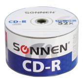 Диски CD-R SONNEN 700 Mb 52x Bulk (термоусадка без шпиля), КОМПЛЕКТ 50 шт., 512571 за 1 872 ₽. Диски CD, DVD, BD (Blu-ray).  Доставка по РФ. Без переплат!