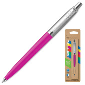 Ручка шариковая PARKER "Jotter Orig Magenta", корпус розовый, нержавеющая сталь, блистер, синяя, 2075996 за 1 055 ₽. Ручки шариковые подарочные.  Доставка по РФ. Без переплат!