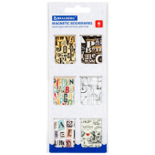 Закладки для книг МАГНИТНЫЕ, "LETTERS", набор 6 шт., 35x25 мм, BRAUBERG, 113166 за 49 ₽. Закладки для книг.  Доставка по РФ. Без переплат!
