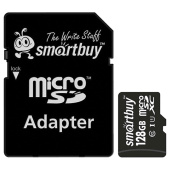 Карта памяти micro SDXC, 128 GB, SMARTBUY, UHS-1 U1, 80 Мб/сек. (class 10), с адаптером, SB128GBSDCL1001 за 2&nbsp;414 ₽. Карты памяти.  Доставка по РФ. Без переплат!