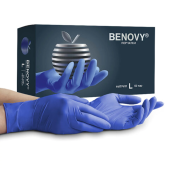 Перчатки нитриловые смотровые 50 пар (100 штук), размер 8-9, L (большой), сиреневые, BENOVY MultiColor за 599 ₽. Перчатки медицинские.  Доставка по РФ. Без переплат!