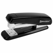 Степлер №24/6, 26/6 BRAUBERG "Classic", до 25 листов, черный, 222546 за 280 ₽. Степлеры настольные.  Доставка по РФ. Без переплат!