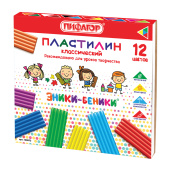 Пластилин классический ПИФАГОР "ЭНИКИ-БЕНИКИ", 12 цветов, 240 г, со стеком, картонная упаковка, 100973 за 106 ₽. Пластилин.  Доставка по РФ. Без переплат!