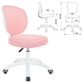 Кресло детское BRABIX KIDS "MG-230", без подлокотников, сетка/ткань TW, розовое, 533319 за 6&nbsp;064 ₽. Кресла детские.  Доставка по РФ. Без переплат!