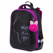 Ранец BRAUBERG SHINY, 2 отделения, с брелоком, "Magic cat", 38х28х14 см, 271381 за 4 702 ₽. Ранцы для начальной школы.  Доставка по РФ. Без переплат!
