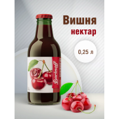 Нектар BARINOFF Вишневый, осветленный, 0,25 л, в стеклянной бутылке, 260 за 102 ₽. Соки и нектары.  Доставка по РФ. Без переплат!