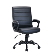 Кресло BRABIX "Win MG-353", кожзаменитель, разборное пятилучие, черное, 532981 за 9&nbsp;580 ₽. Кресла для персонала.  Доставка по РФ. Без переплат!