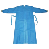 Халат хирургический стерильный 140 см, 52-54 р., манжета, спанбонд 25 г/м2, ГЕКСА, голубой за 223 ₽. Одноразовая медицинская одежда.  Доставка по РФ. Без переплат!