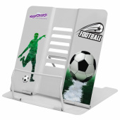 Подставка для книг и учебников большая ЮНЛАНДИЯ "Play Football", регулируемый наклон, металлическая, 237574 за 392 ₽. Подставки для книг.  Доставка по РФ. Без переплат!