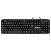Клавиатура проводная бесшумная, USB, 104 клавиши, SONNEN KB-8136, черная, 513946 за 361 ₽. Клавиатуры проводные.  Доставка по РФ. Без переплат!