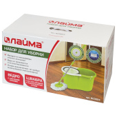 Комплект для уборки: швабра, ведро 7 л/5 л с отжимом центрифуга, 2 круглые насадки-кольцо, LAIMA, 603624 за 3 773 ₽. Комплекты для уборки (швабра и ведро с отжимом).  Доставка по РФ. Без переплат!