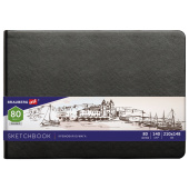 Скетчбук, слоновая кость 140 г/м2 210х148 мм, 80 л., КОЖЗАМ, резинка, BRAUBERG ART CLASSIC, черный, 113198 за 393 ₽. Альбомы, скетчбуки и бумага для графики и эскизов.  Доставка по РФ. Без переплат!