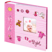 Фотоальбом BRAUBERG "It's a girl" на 200 фото 10х15 см, твердая обложка, бумажные страницы, бокс, розовый, 391145 за 912 ₽. Фотоальбомы.  Доставка по РФ. Без переплат!