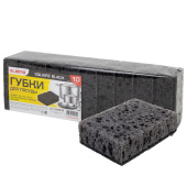 Губки для посуды SQUARE BLACK 98х66х30 мм, КОМПЛЕКТ 10 шт., КРУПНОПОРИСТЫЙ поролон/абразив LAIMA, 608648 за 125 ₽. Губки хозяйственные.  Доставка по РФ. Без переплат!