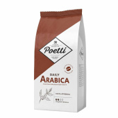 Кофе в зернах Poetti "Arabica" 1 кг, арабика 100%, 18106 за 2 539 ₽. Кофе зерновой.  Доставка по РФ. Без переплат!