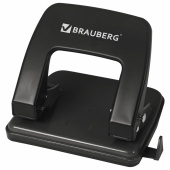Дырокол металлический BRAUBERG "Classic", до 25 л., черный, 229697 за 331 ₽. Дыроколы настольные.  Доставка по РФ. Без переплат!