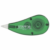 Корректирующая лента STAFF EVERYDAY, 5 мм х 5 м, корпус зеленый, блистер, 226811 за 33 ₽. Корректирующие ленты.  Доставка по РФ. Без переплат!