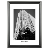 Рамка 15х21 см небьющаяся, багет 14 мм, пластик, BRAUBERG "Original", черная, 391228 за 304 ₽. Рамки для дипломов, сертификатов, грамот, фотографий.  Доставка по РФ. Без переплат!